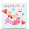 Personalised Lindsay Loves To Draw Anniversary Card - Two Birds