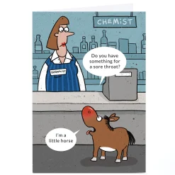Personalised Little Horse Card - Horse In Chemist