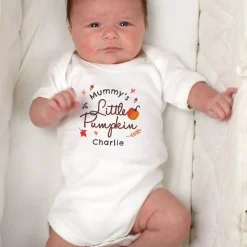 Personalised Little Pumpkin Baby Vest