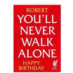 Personalised Liverpool FC Birthday Card