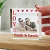 Personalised LOVE Photo Upload Crystal Token