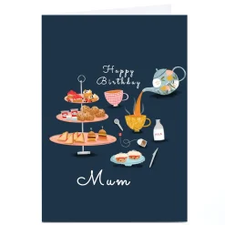 Personalised Lucy Hook Birthday Card - Afternoon Tea