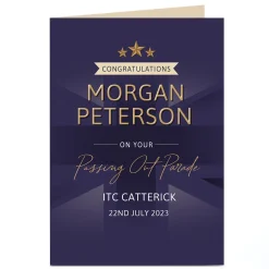 Personalised Military Card - Passing out Parade