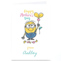 Personalised Minions Mother's Day Card - Minion Sketch