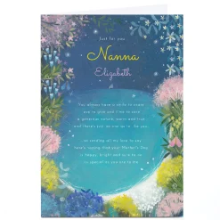 Personalised Mother's Day Card - Just for you Nanna