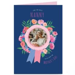 Personalised Mother's Day Photo Card - Ribbon Nanny