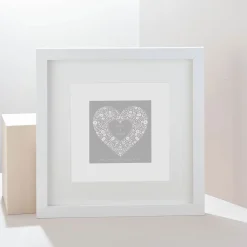 Personalised Names Heart Square Print