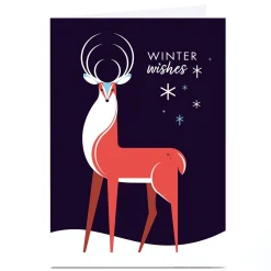 Personalised Neil Clark Christmas Card - Winter Wishes