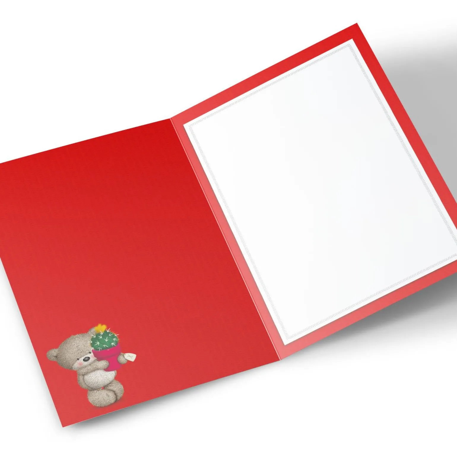 Personalised New Home Card - Bear With Cactus