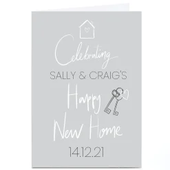 Personalised New Home Card - Celebrating Keys