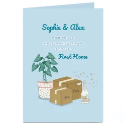 Personalised New Home Card - First Home