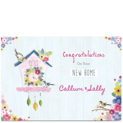 Personalised New Home Card - Cuckoo Clock