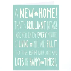 Personalised New Home Card - Brilliant News
