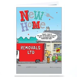 Personalised New Home Card - The Last Of The Clothes