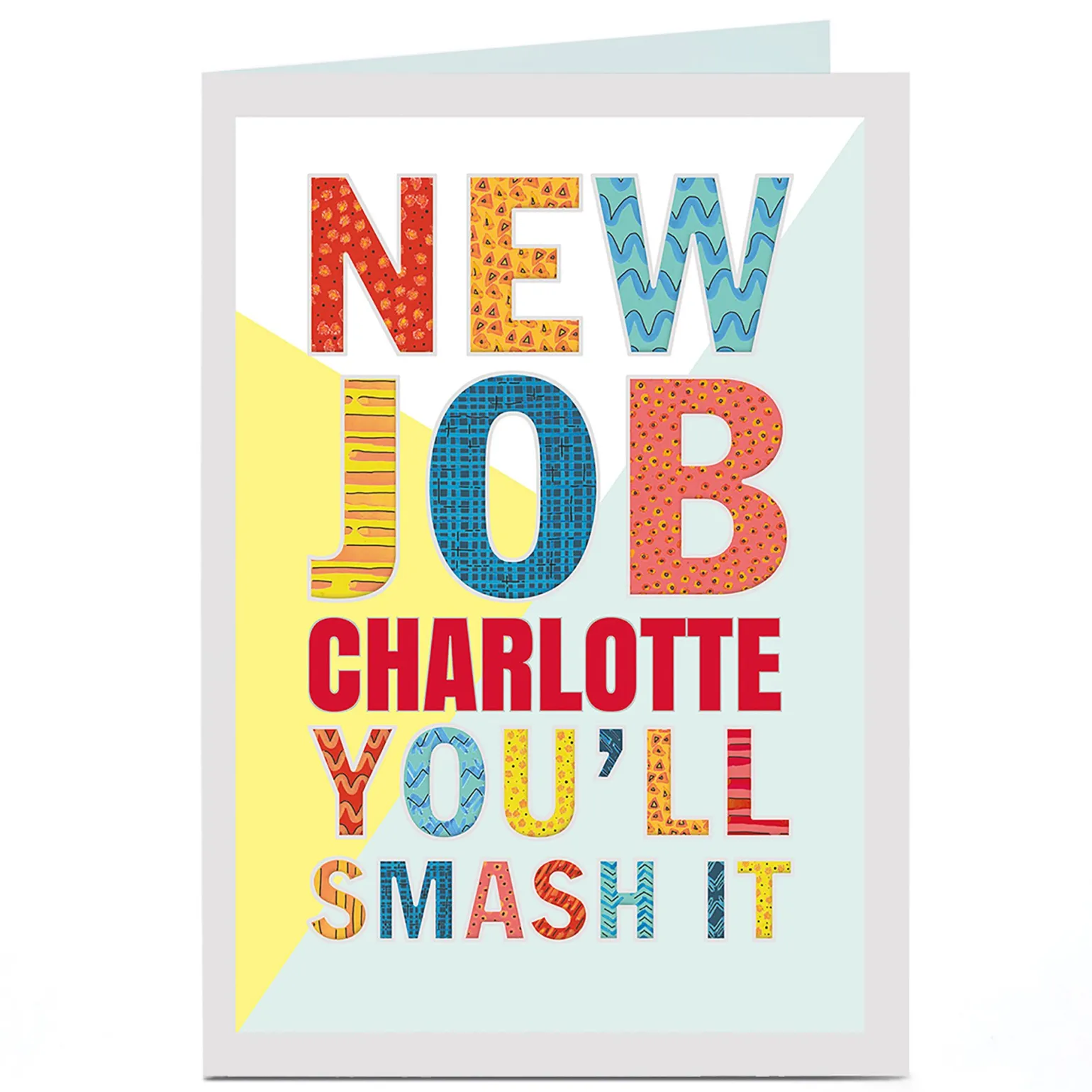 Personalised New Job Card - You'll Smash It