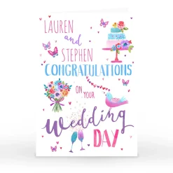 Personalised Nik Golesworthy Card - Congratulations On Your Wedding