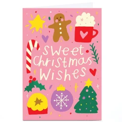 Personalised Nikki Miles Christmas Card - Sweet Christmas