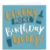 Personalised Nikki Whiston Birthday Card - Brother