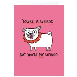 Personalised Ohh Deer Valentine's Day Card - MY Weirdo