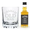 Personalised Old Man Jack Daniels Whisky Gift Set