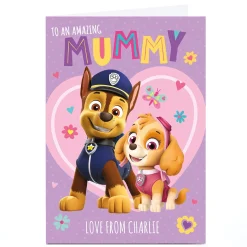 Personalised Paw Patrol Mother's Day Card - Amazing Mummy
