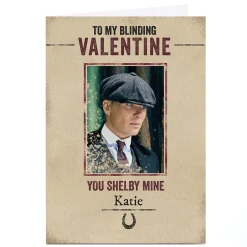 Personalised Peaky Blinders Valentine's Day Card - You Shelby Mine