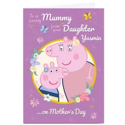 Personalised Peppa Pig Mother's Day Card - Mummy From Daughter