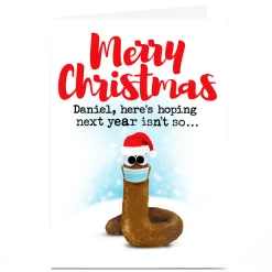 Personalised PG Quips Christmas Card - Here's Hoping Next Year...