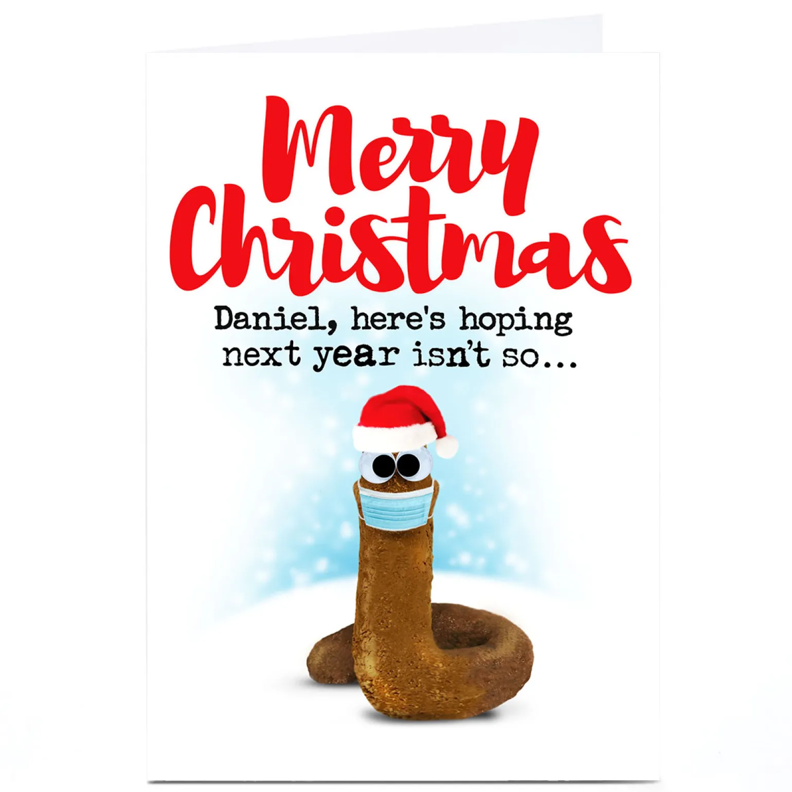 Personalised PG Quips Christmas Card - Here's Hoping Next Year...