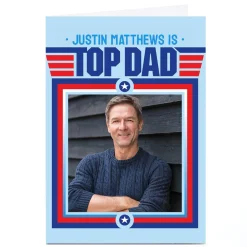 Personalised PG Quips Father's Day Card - Top Dad