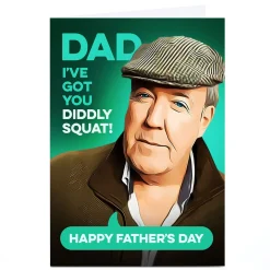 Personalised PG Quips Father's Day Card - Got You Diddly Squat