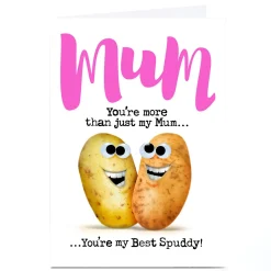 Personalised PG Quips Mother's Day Card - You're My Best Spuddy!