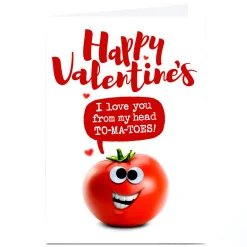 Personalised PG Quips Valentine's Day Card - TO-MA-TOES!