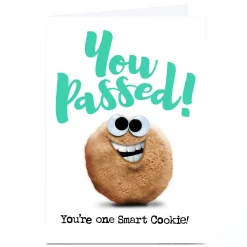 Personalised PG Quips Well Done Card - One Smart Cookie!