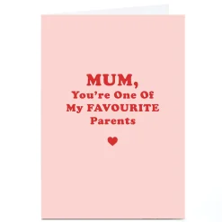 Personalised Phoebe Munger Mother's Day Card - One of My Favourite