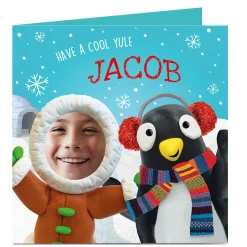 Personalised Photo Christmas Card - Have A Cool Yule