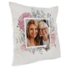 Personalised Photo Cushion - Pastel Floral Frame