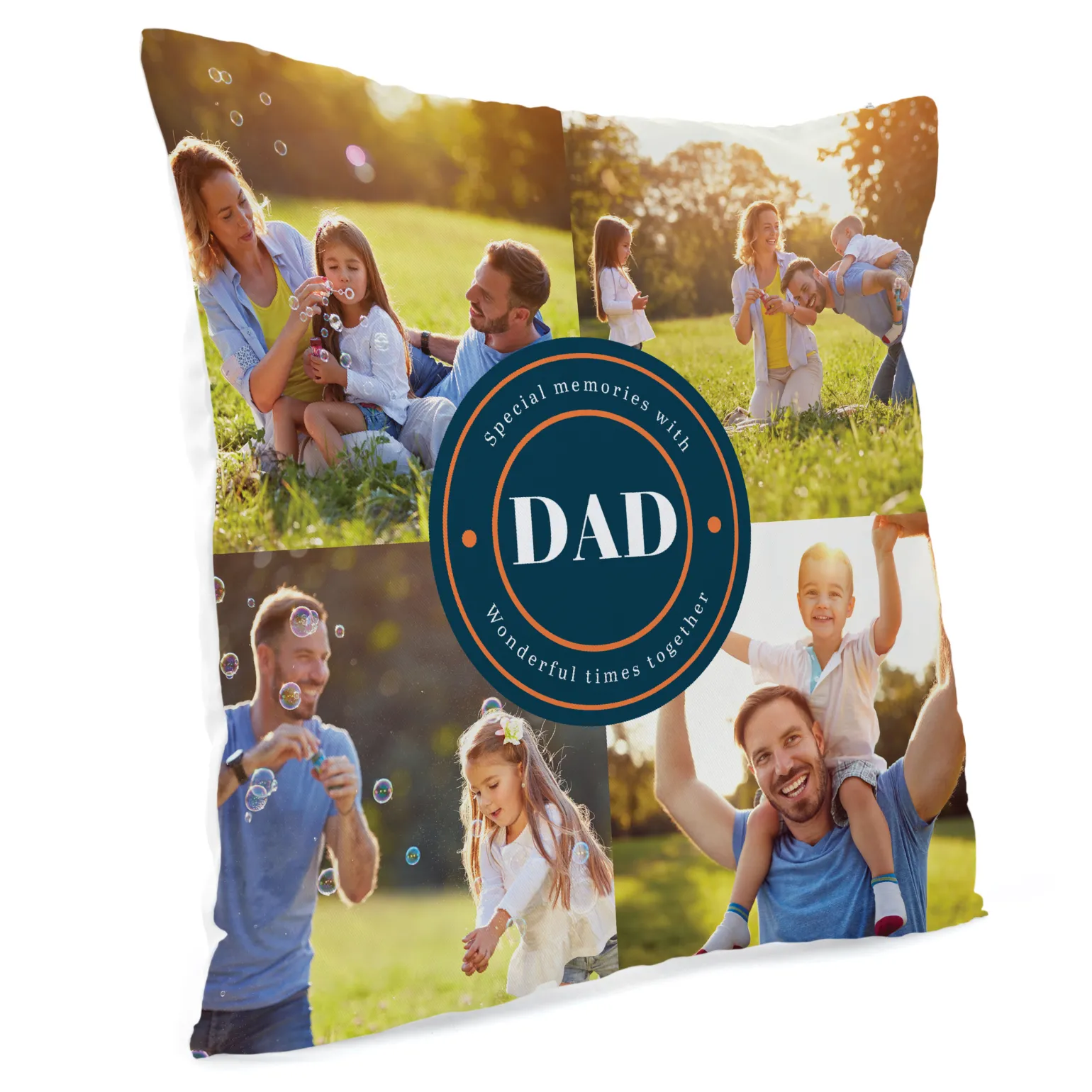 Personalised Photo Cushion - Wonderful Times With Dad