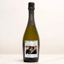 Personalised Photo Upload Wedding Prosecco - Congratulations