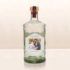 Personalised Photo Upload Manchester Gin - Congratulations Love Hearts