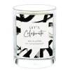 Personalised Pomegranate & Cashmere Scented Candle - Lets Celebrate
