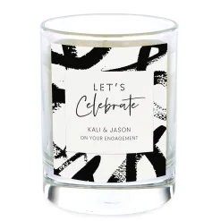 Personalised Pomegranate & Cashmere Scented Candle - Lets Celebrate