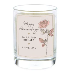 Personalised Pomegranate & Cashmere Scented Candle - Anniversary