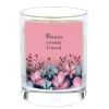 Personalised Pomegranate & Cashmere Scented Candle - Floral Any Message