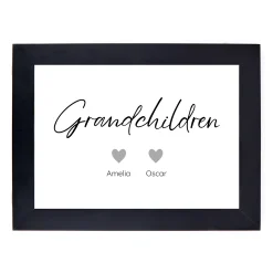 Personalised Print - Grandchildren 2 Hearts