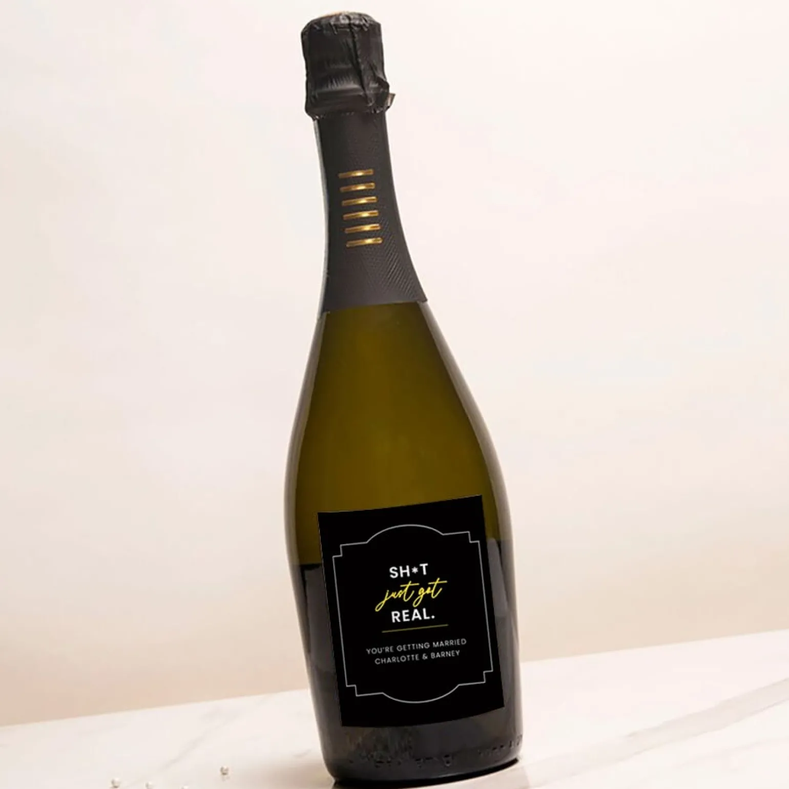 Personalised Prosecco - Sh*t Just got Real