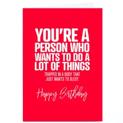 Personalised Punk Birthday Card - Do A Lot Of Things
