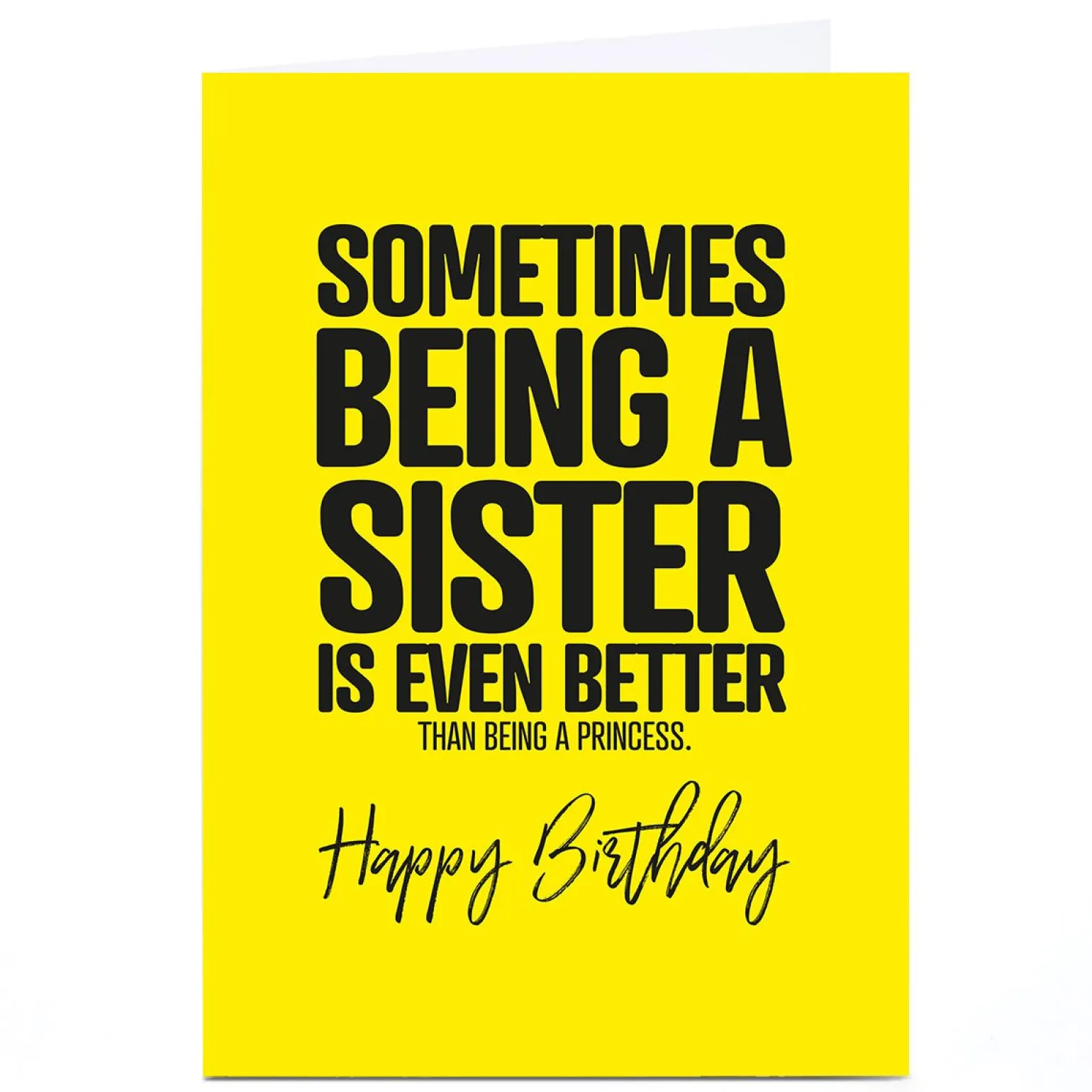 Personalised Punk Birthday Card - Being A Sister