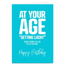 Personalised Punk Birthday Card - At Your Age