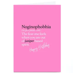Personalised Punk Birthday Card - Neginophobhia